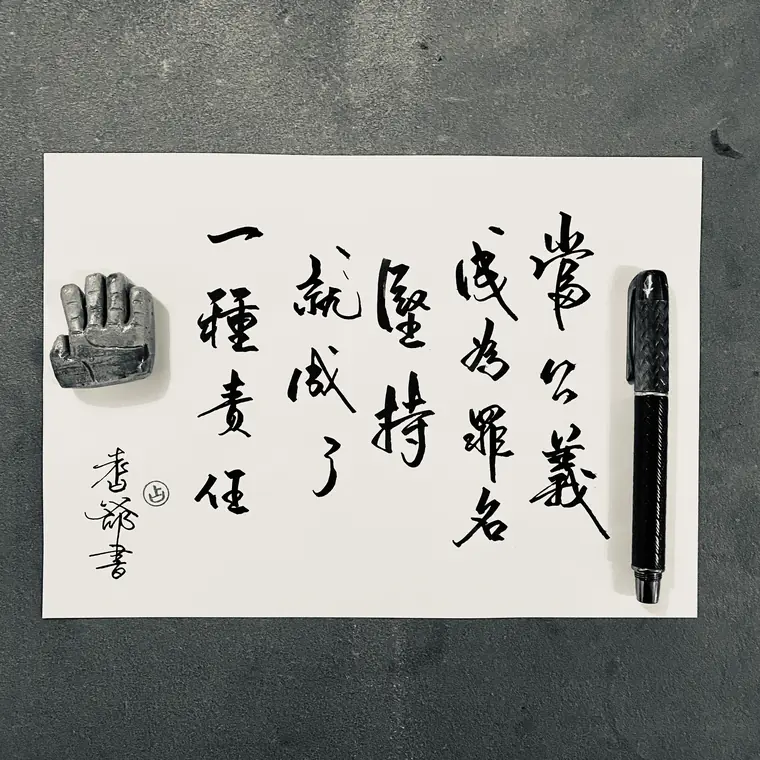 微光同行 書法作品 3