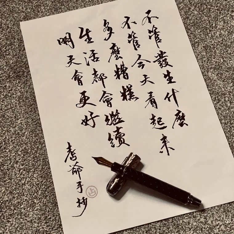微光同行 書法作品 7