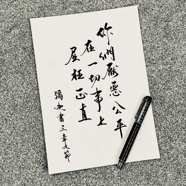 靈魂寄語 書法作品 3