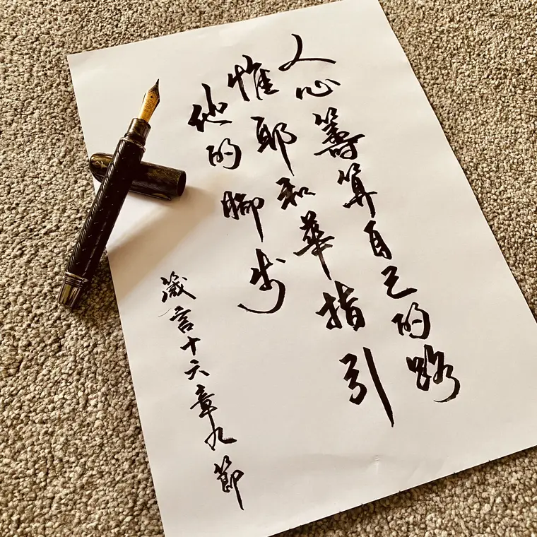 靈魂寄語 書法作品 5