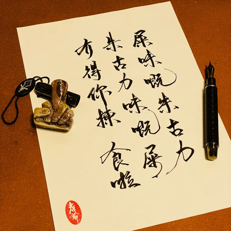 一念成字 書法作品 8